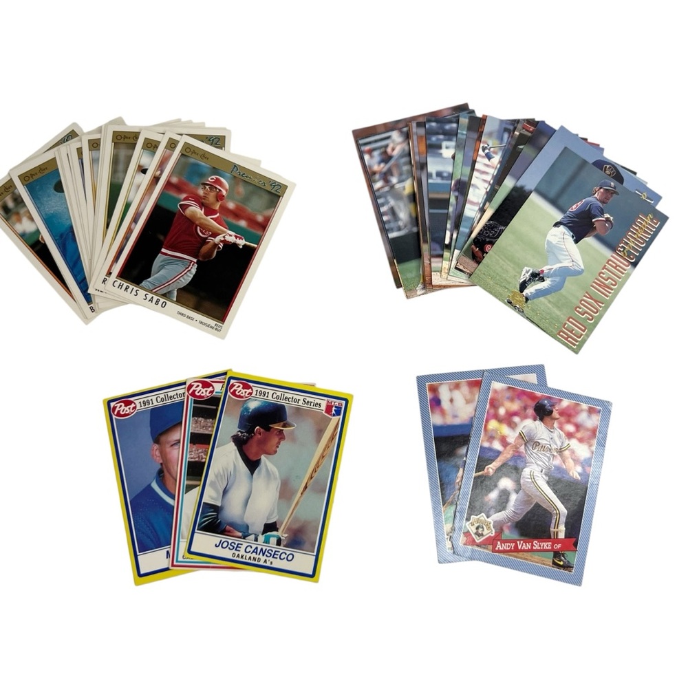 Vintage 1990s Major League Baseball Trading Cards 40 Lot